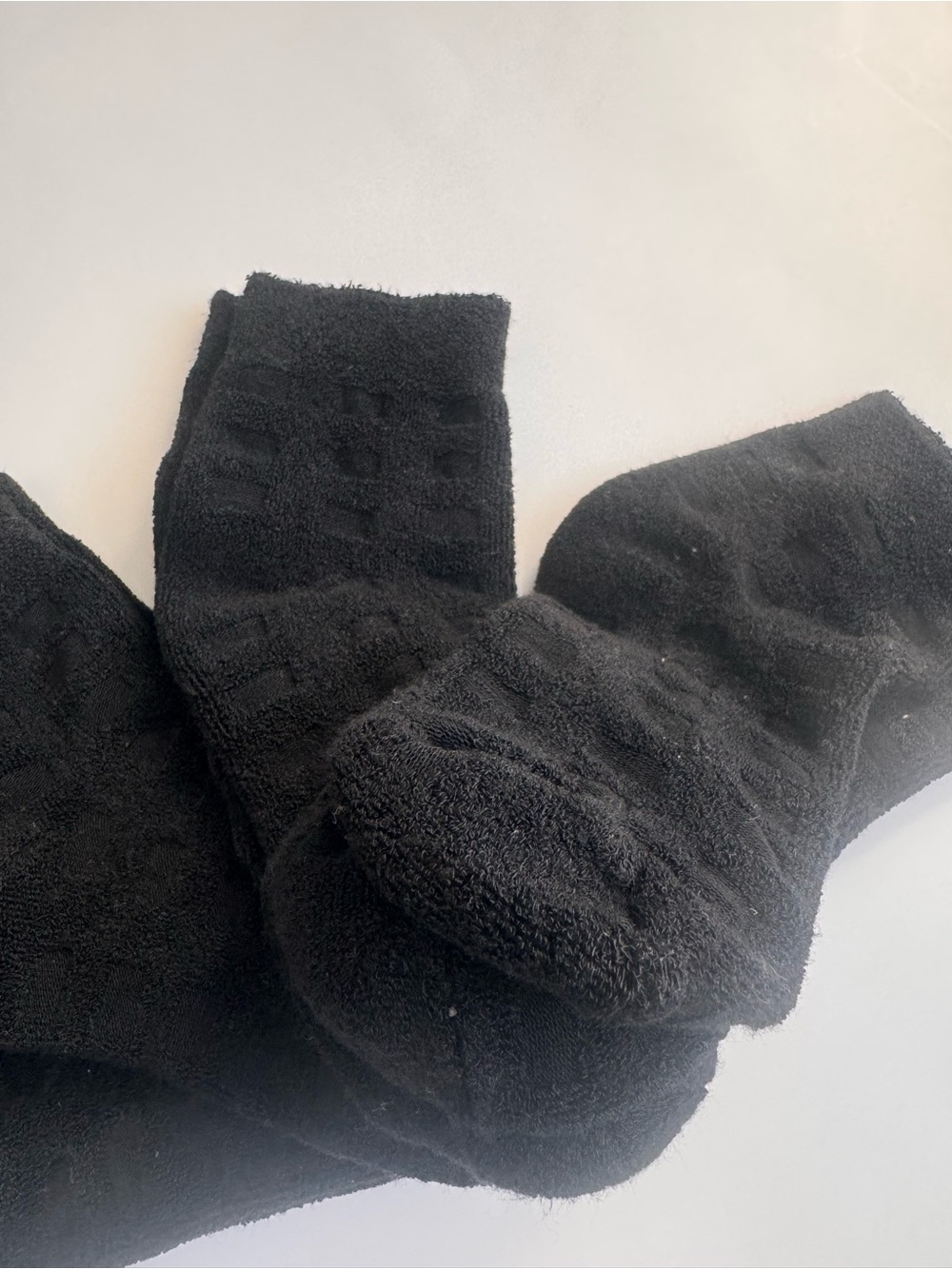 4-Pack Bamboo Terry Ankle Socks Black Soft Cushioned US Women 6–9 New